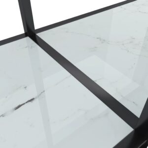 vidaXL Konsolbord vit 160x35x75 cm härdat glas - Bild 6