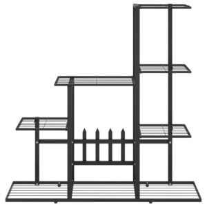 vidaXL Växtställ 94,5x25x88 cm svart metall - Bild 3