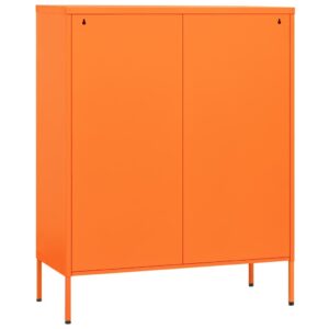 vidaXL Byrå orange 80x35x101,5 cm stål - Bild 7