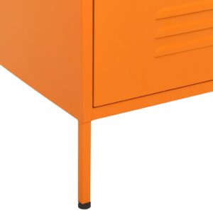 vidaXL Byrå orange 80x35x101,5 cm stål - Bild 8