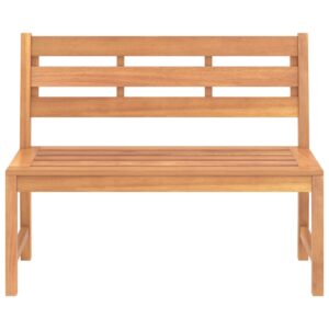 vidaXL Trädgårdsbänk 114 cm massiv teak - Bild 3