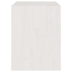 vidaXL Sängbord 2 st vit 40x30,5x40 cm massiv furu - Bild 7