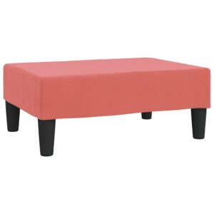 vidaXL Fotpall rosa 78x56x32 cm sammet - Bild 2