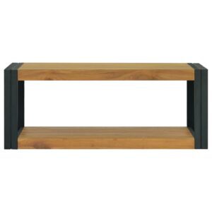 vidaXL Väggmonterat badrumsskåp 90x45x35 cm massiv teak - Bild 2