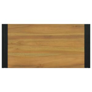 vidaXL Väggmonterat badrumsskåp 90x45x35 cm massiv teak - Bild 4