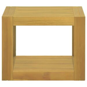 vidaXL Väggmonterat badrumsskåp 45x45x35 cm massiv teak - Bild 2