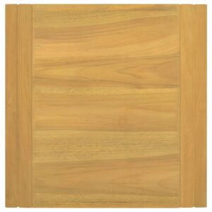 vidaXL Väggmonterat badrumsskåp 45x45x35 cm massiv teak - Bild 4