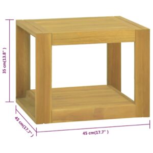 vidaXL Väggmonterat badrumsskåp 45x45x35 cm massiv teak - Bild 6