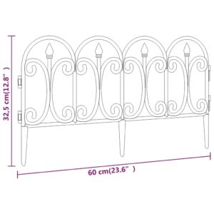 vidaXL Rabattkanter 17 st svart 10 mm PP - Bild 6