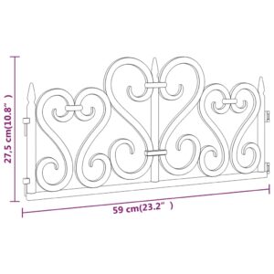 vidaXL Rabattkanter 17 st svart 10 mm PP - Bild 6