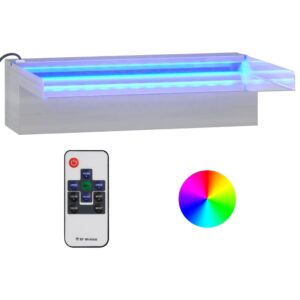 vidaXL Vattenfall med RGB LED rostfritt stål 30 cm - Bild 2