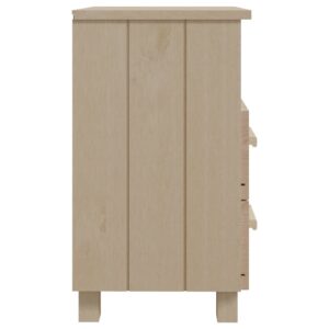 vidaXL Sängbord HAMAR 2 st honungsbrun 40x35x62 cm massivt trä - Bild 6