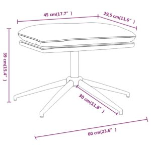 vidaXL Fotpall brun 60x60x35 cm tyg - Bild 6