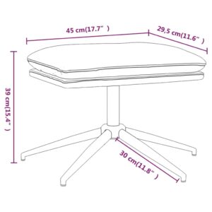 vidaXL Fotpall brun 45x29,5x35 cm glansig konstläder - Bild 6