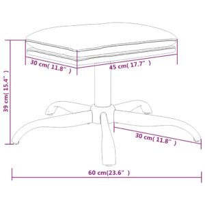 vidaXL Fotpall cappuccino 60x60x36 cm konstläder - Bild 6