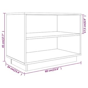 vidaXL Skoskåp honungsbrun 60x34x45 cm massiv furu - Bild 8