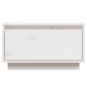 vidaXL Soffbord vit 55x56x32 cm massiv furu - Bild 5