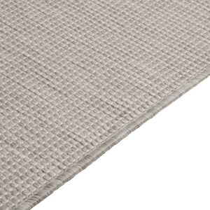 vidaXL Utomhusmatta plattvävd 200x280 cm taupe - Bild 4