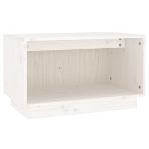 vidaXL Tv-bänk vit 60x35x35 cm massiv furu - Bild 2