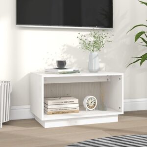 vidaXL Tv-bänk vit 60x35x35 cm massiv furu - Bild 4