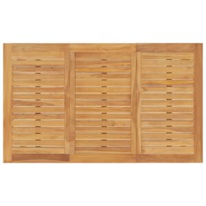 vidaXL Bataviabord 150x90x75 cm massiv teak - Bild 5