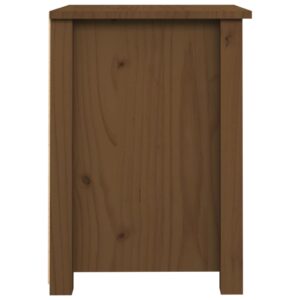 vidaXL Sängbord 2 st honungsbrun 40x35x49 cm massiv furu - Bild 8