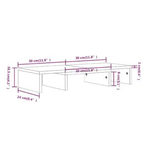 vidaXL Skärmställ 60x24x10,5 cm massiv furu - Bild 10