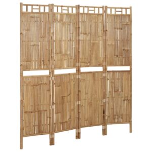 vidaXL Rumsavdelare 4 paneler bambu 160x180 cm - Bild 2