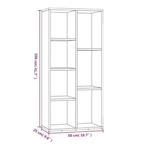 vidaXL Bokhylla brun ek 50x25x106 cm - Bild 11