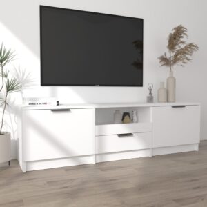 vidaXL Tv-bänk vit 140x35x40 cm konstruerat trä - Bild 3