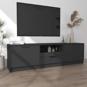 vidaXL Tv-bänk svart 140x35x40 cm konstruerat trä - Bild 3