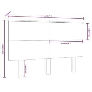 vidaXL Sänggavel svart 144x6x82,5 cm massiv furu - Bild 6