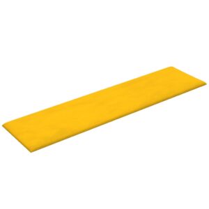 vidaXL Väggpaneler 12 st gul 60x15 cm sammet 1,08 m² - Bild 5