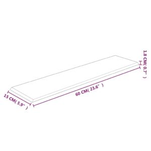 vidaXL Väggpaneler 12 st gul 60x15 cm sammet 1,08 m² - Bild 8