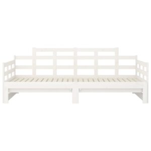 vidaXL Bäddsoffa vit massiv furu 2x(90x200) cm - Bild 10