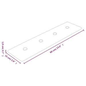 vidaXL Väggpaneler 12 st grå 60x15 cm konstläder 1,08 m² - Bild 8