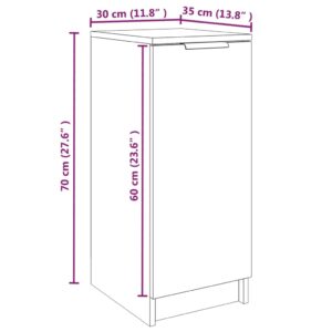 vidaXL Skoskåp sonoma-ek 30x35x70 cm konstruerat trä - Bild 9