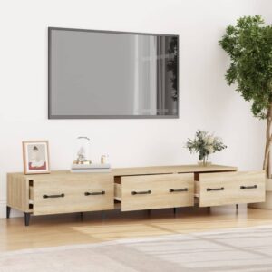 vidaXL Tv-bänk sonoma-ek 150x34,5x30 cm konstruerat trä - Bild 3