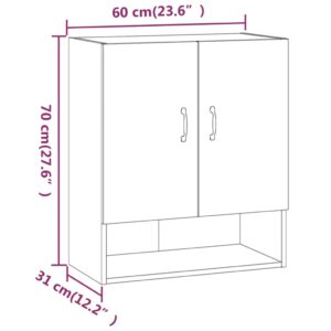 vidaXL Väggskåp sonoma-ek 60x31x70 cm konstruerat trä - Bild 9