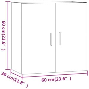 vidaXL Väggskåp svart 60x30x60 cm konstruerat trä - Bild 9