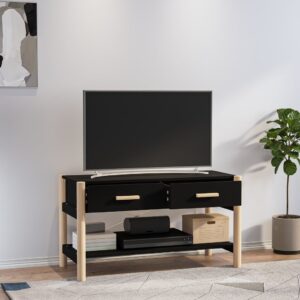 vidaXL Tv-bänk svart 82x38x45 cm konstruerat trä - Bild 3