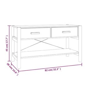 vidaXL Tv-bänk svart 82x38x45 cm konstruerat trä - Bild 10