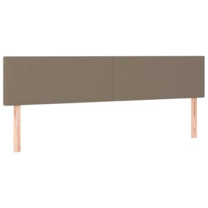 vidaXL Huvudgavlar 2 st taupe 100 x 5 x 78/88 cm tyg - Bild 2