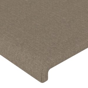 vidaXL Huvudgavlar 2 st taupe 100 x 5 x 78/88 cm tyg - Bild 4