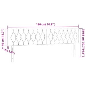 vidaXL Huvudgavlar 2 st svart 90x7x78/88 cm tyg - Bild 8