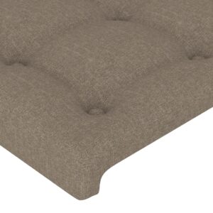 vidaXL Sänggavel taupe 80x5x78/88 cm tyg - Bild 4