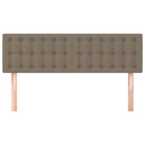 vidaXL Huvudgavlar 2 st taupe 72x5x78/88 cm tyg - Bild 3