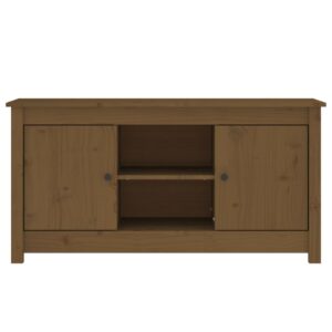 vidaXL Tv-bänk honungsbrun 103x36,5x52 cm massiv furu - Bild 3