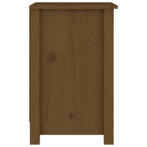 vidaXL Sängbord 2 st honungsbrun 40x35x55 cm massiv furu - Bild 5