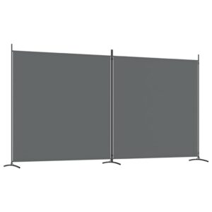 vidaXL Rumsavdelare 2 paneler antracit 348x180 cm tyg - Bild 2